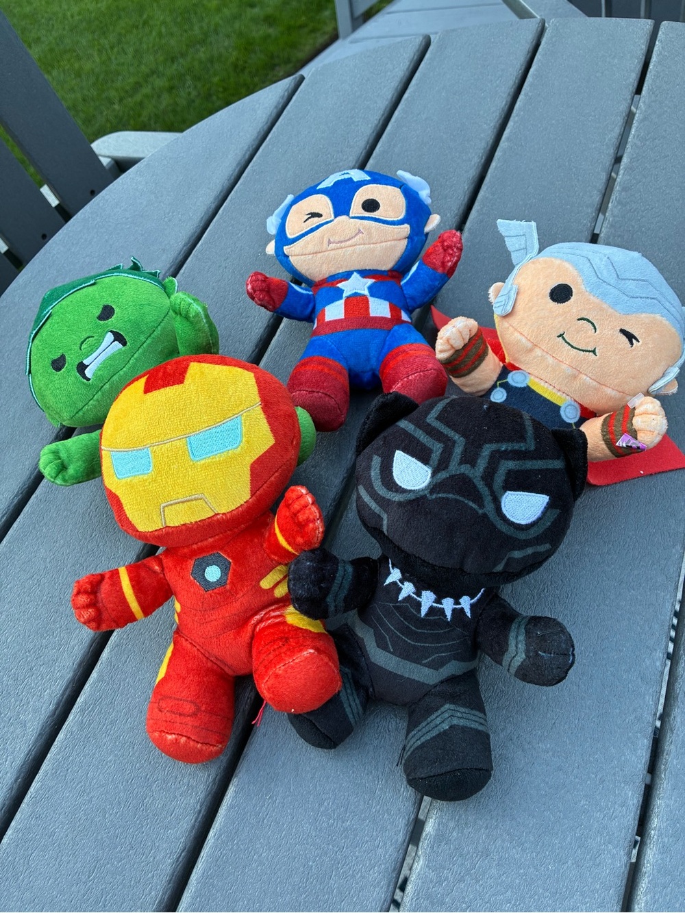 Set of 5 Avengers stuffed animals